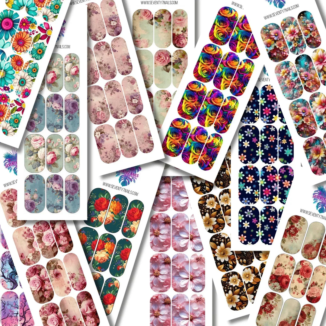 Floral - Seventy7 Nail Decals