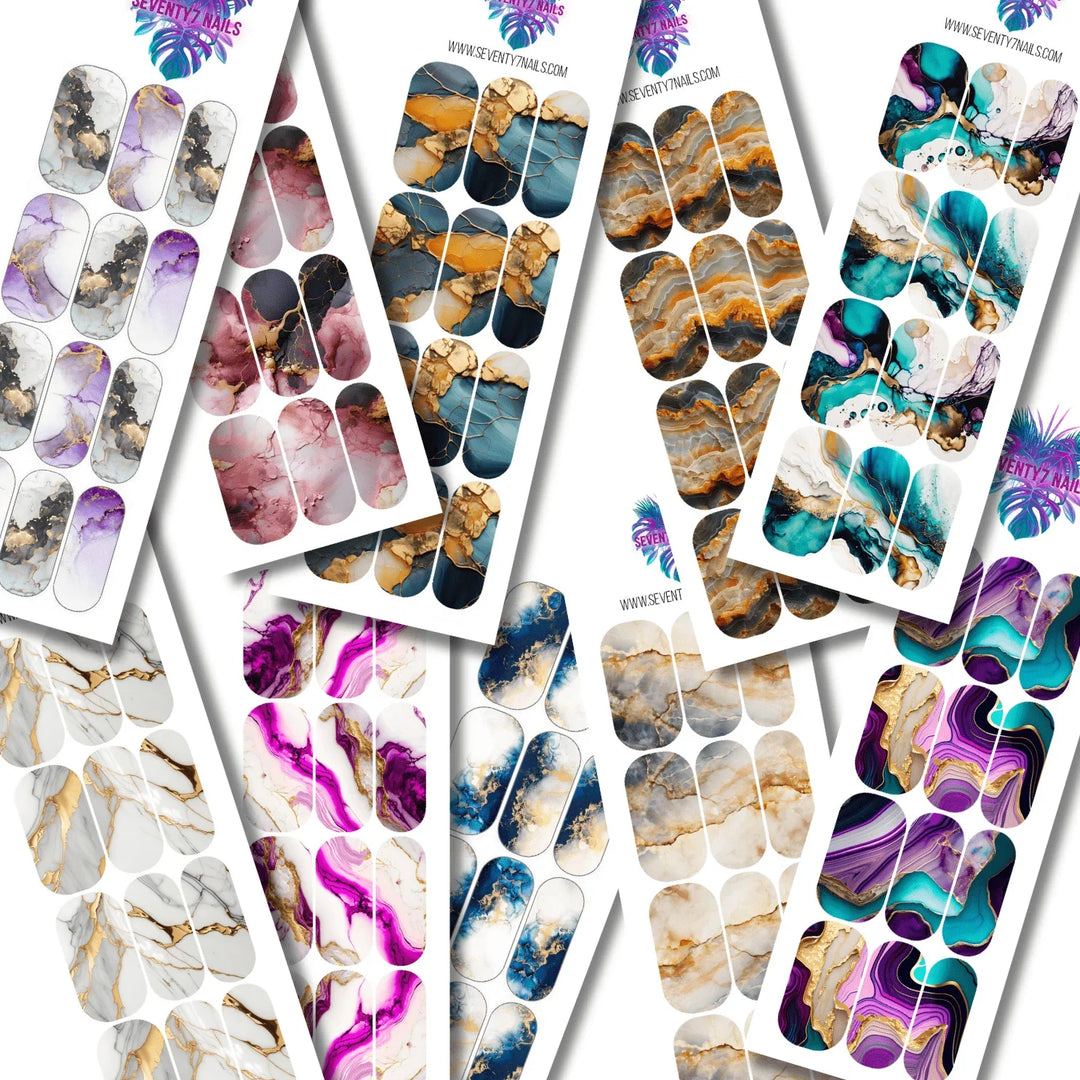 Marble - Seventy7 Nail Decals