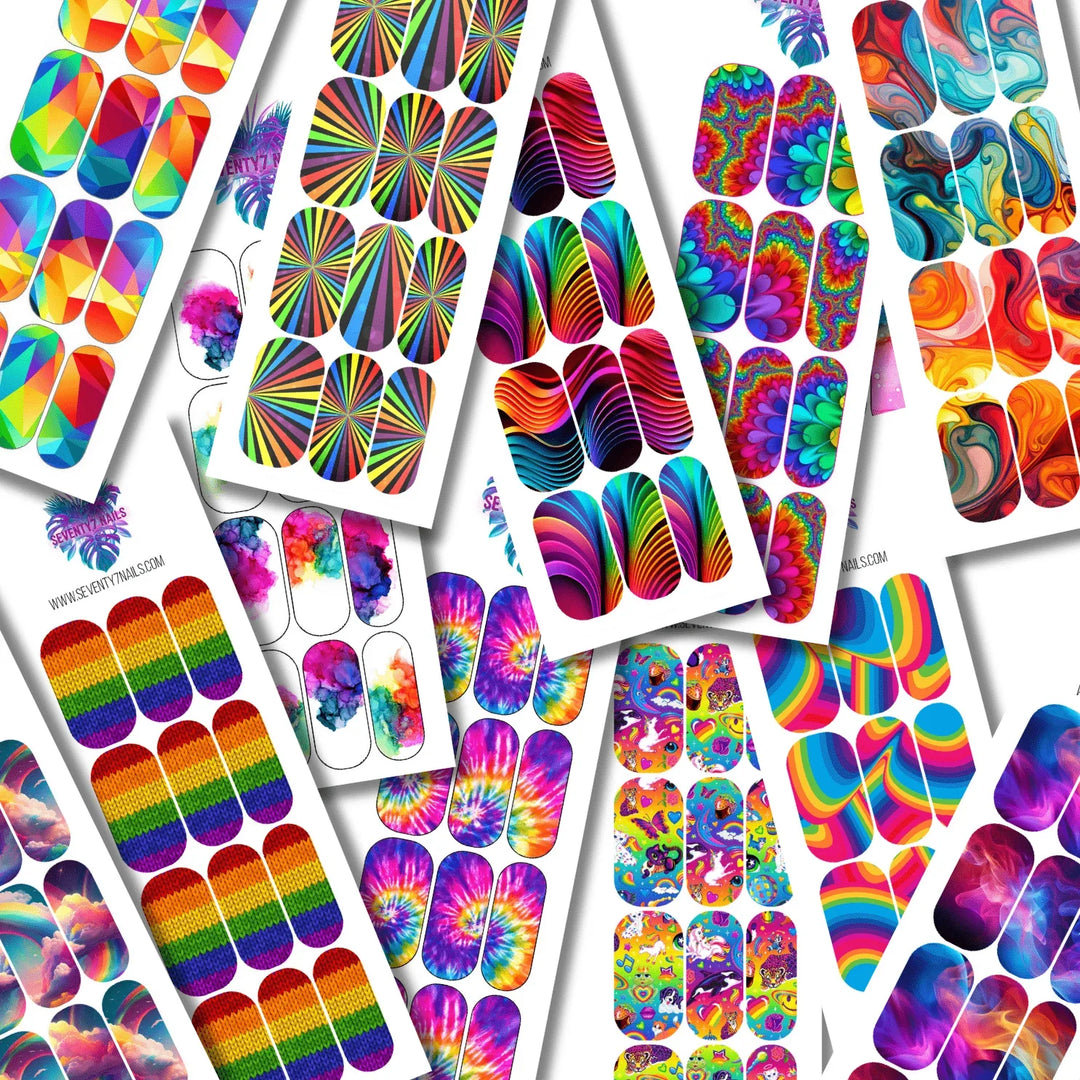 Over The Rainbow - Seventy7 Nail Decals