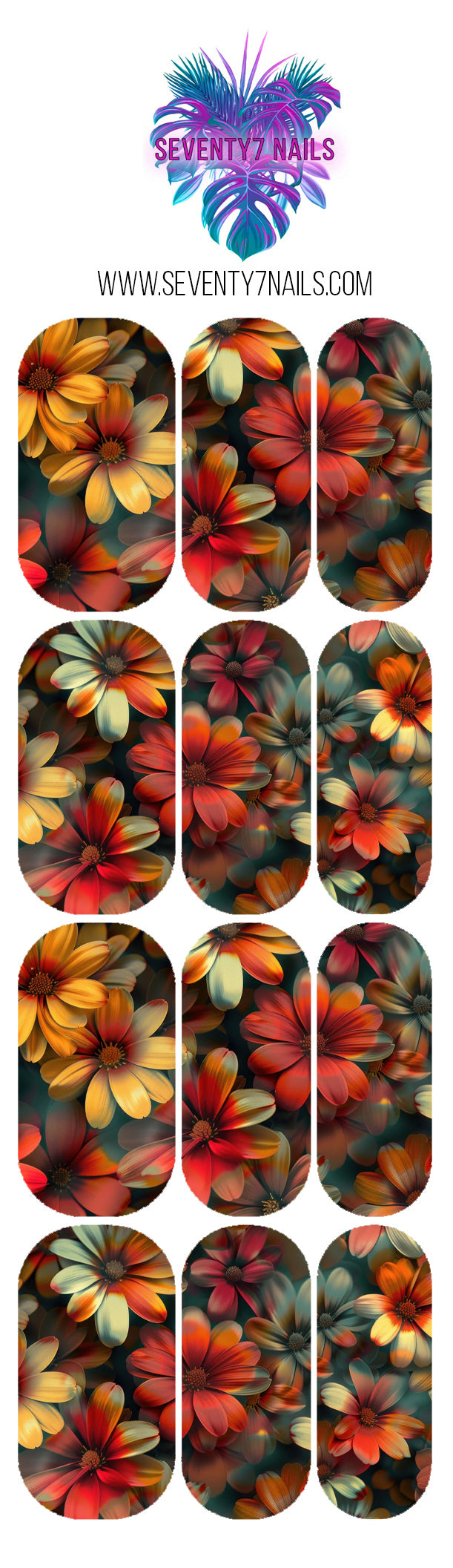Waterslide Nail Decals - Daisy Trip