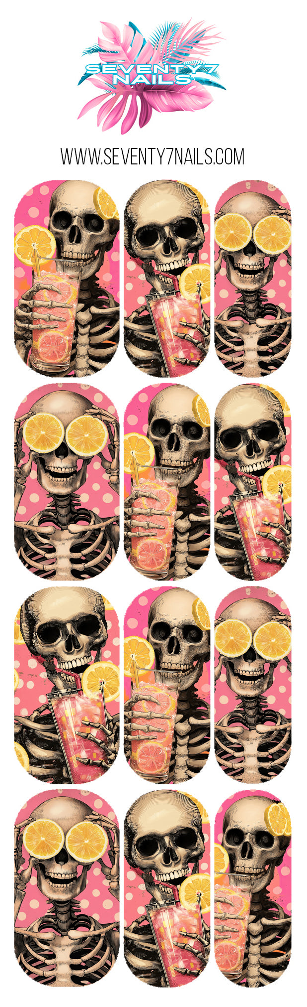 Waterslide Nail Decals - Dead Squeeze