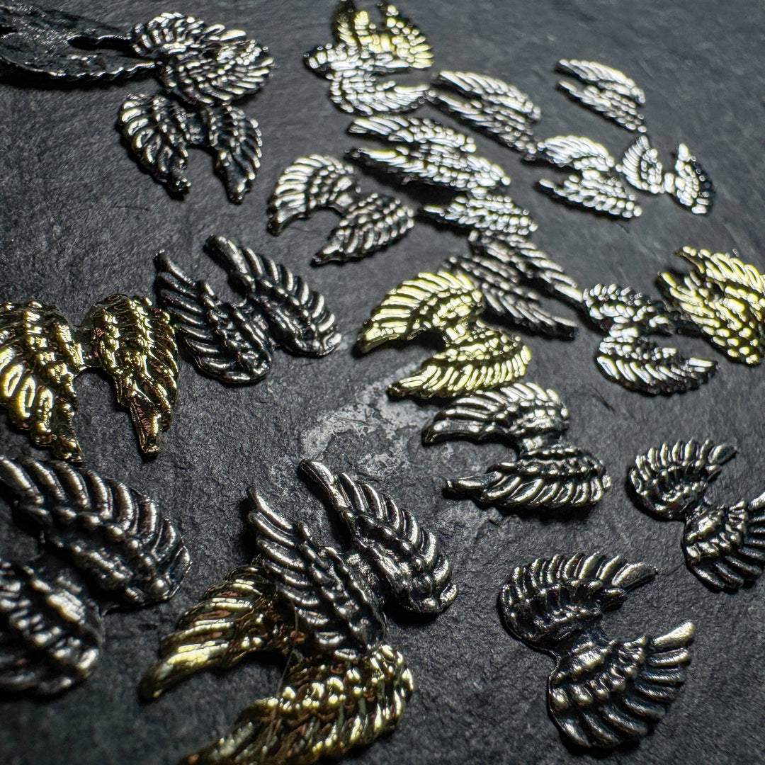 Dark Angel Wing Nail Charms
