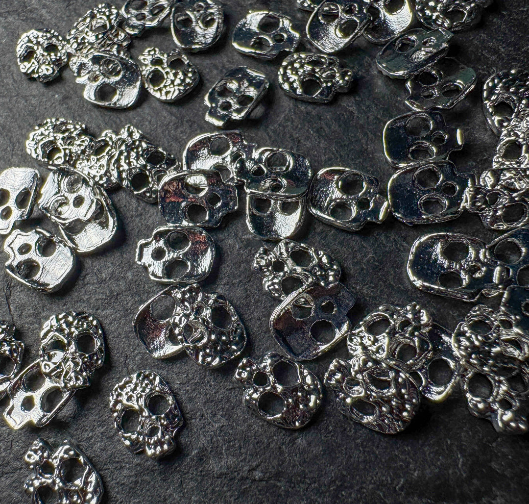 Mini Metal Skull Charms