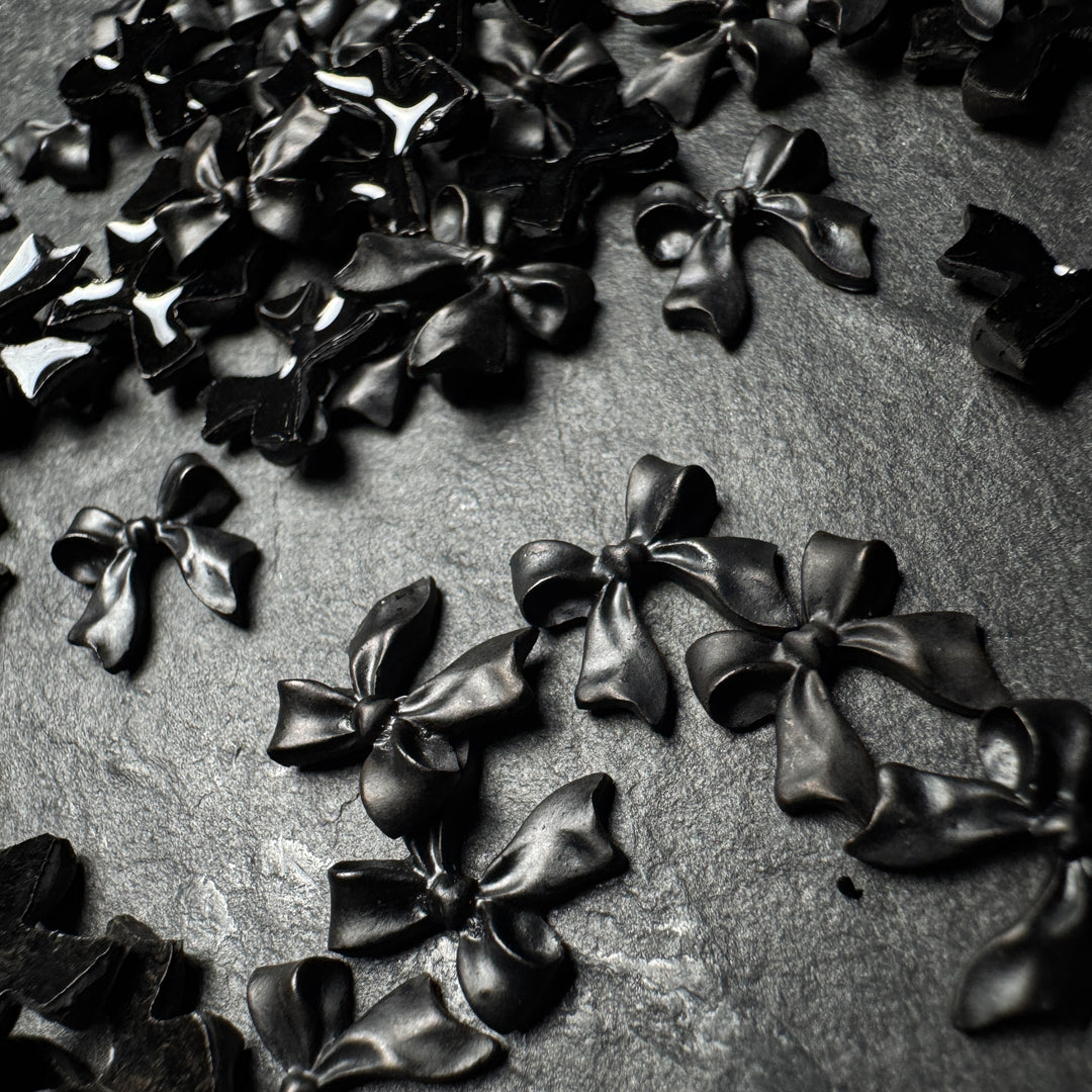 Little Black Bow Charms