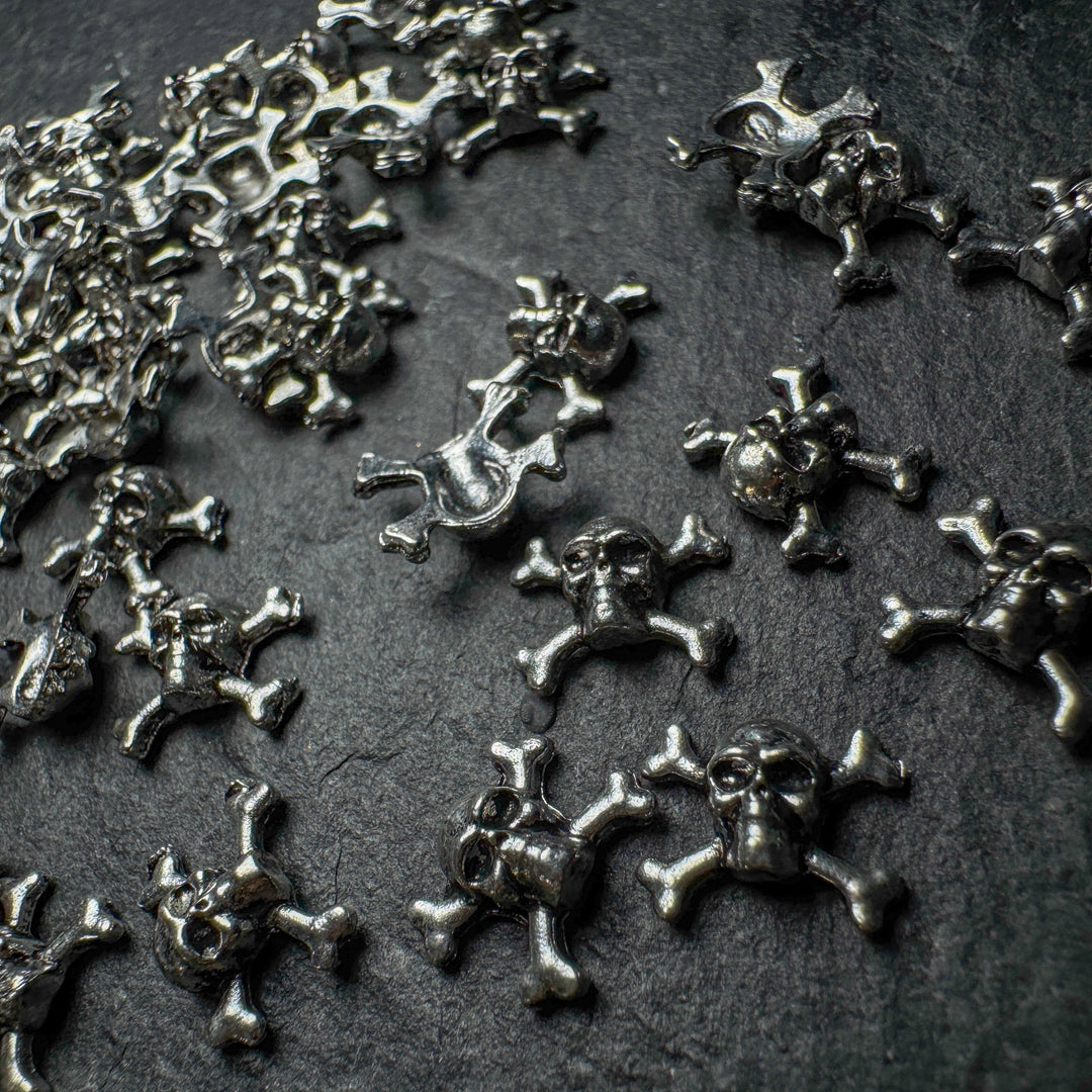 Silver Skull & Crossbones Charms