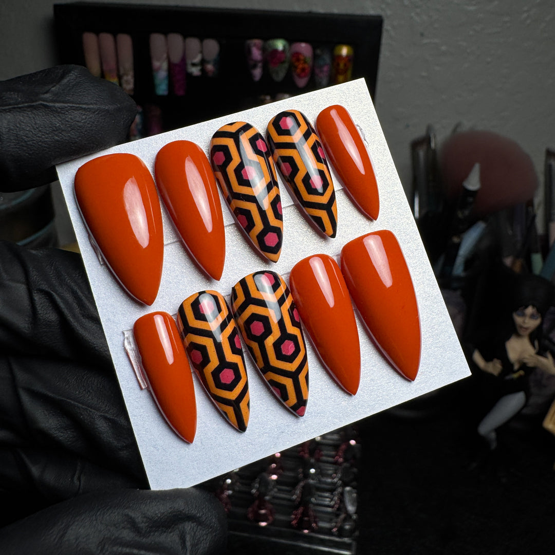 Redrum Hotel Halloween Press-On Nails