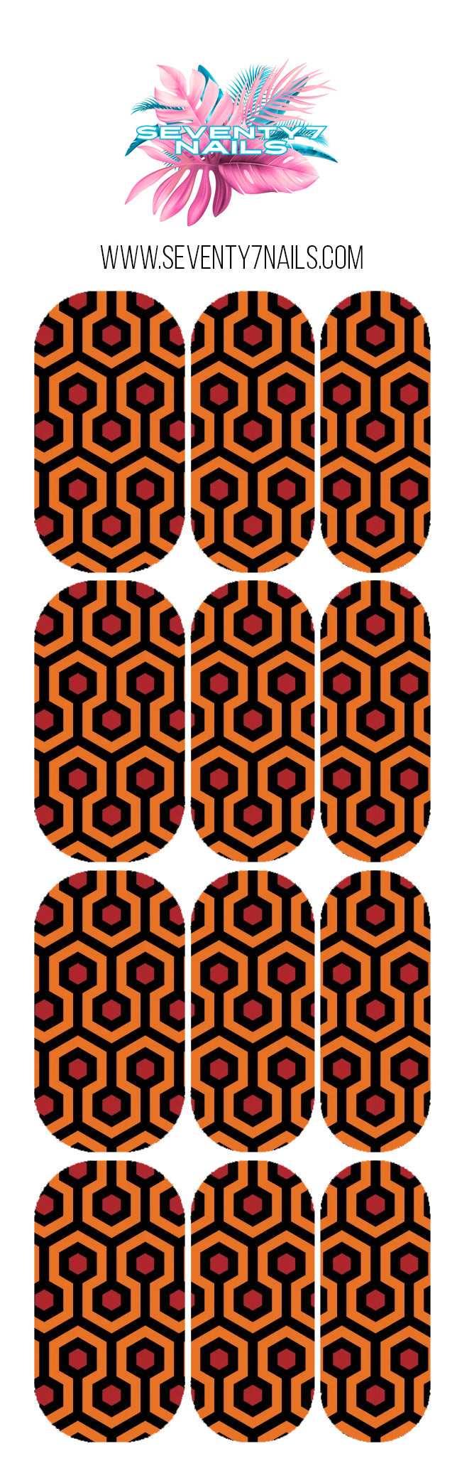 Halloween Nail Decals - The Shining Carpet