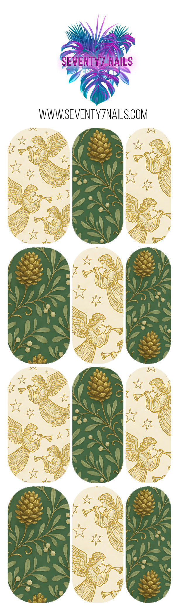 Waterslide Nail Decals - Angels