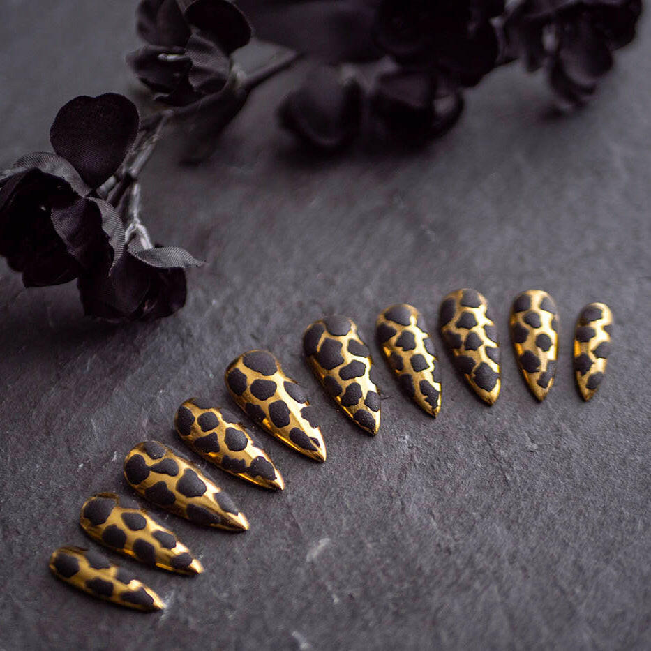 Custom Luxury Press On Nails - Jungle - Seventy7 Nail Decals