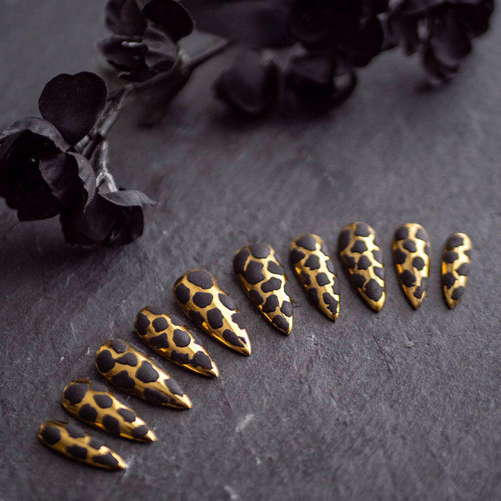 Custom Luxury Press On Nails - Jungle - Seventy7 Nail Decals