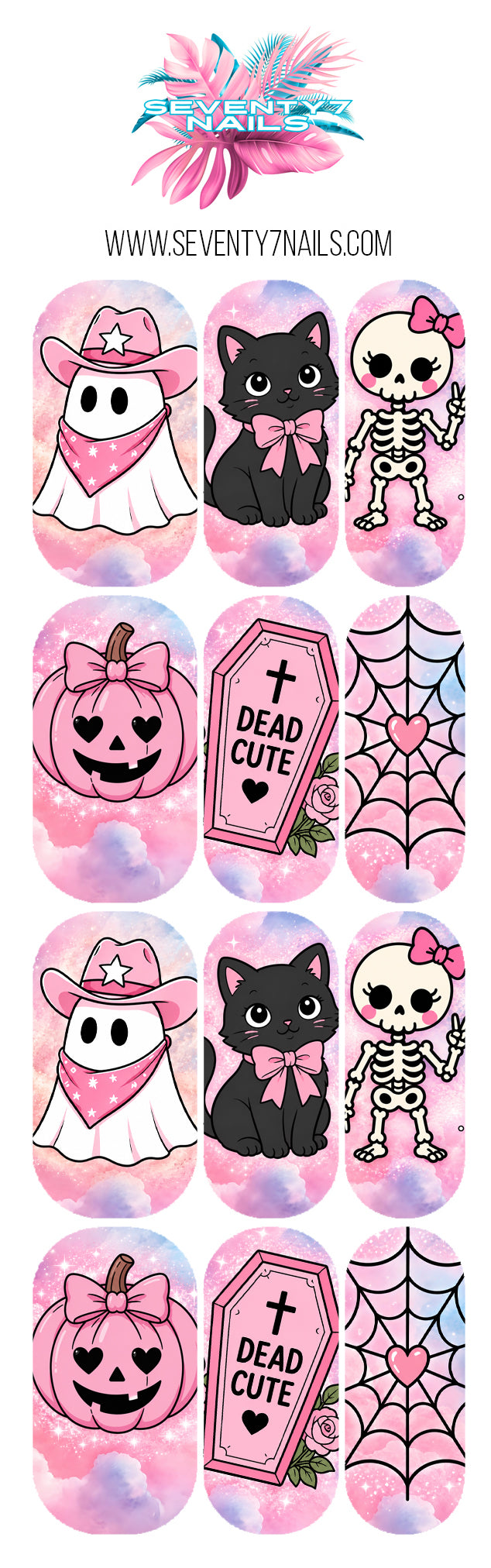 Halloween Nail Decals - Cutie Boo