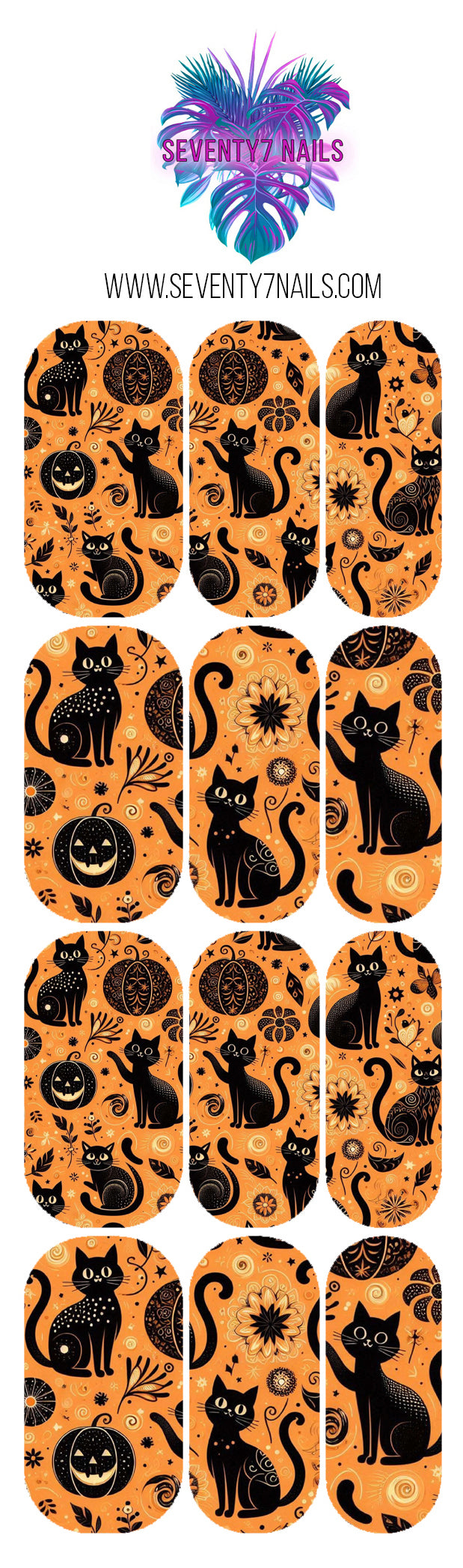 Waterslide Nail Decals - Familiar