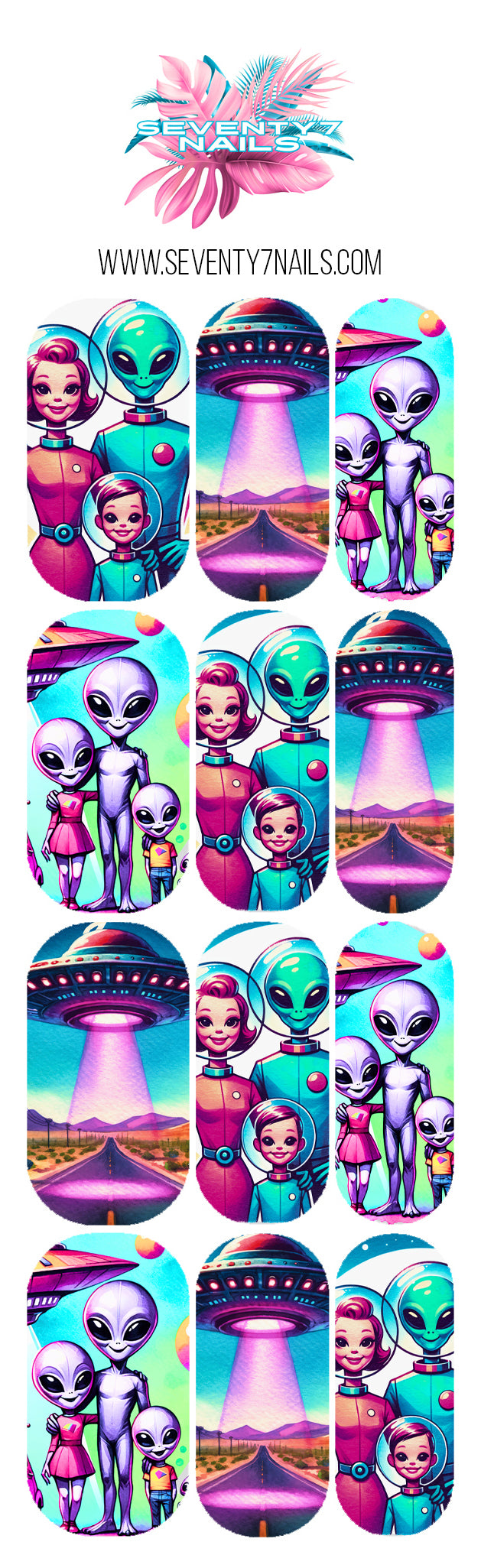 Assorted Nail Decals - Family Vacay