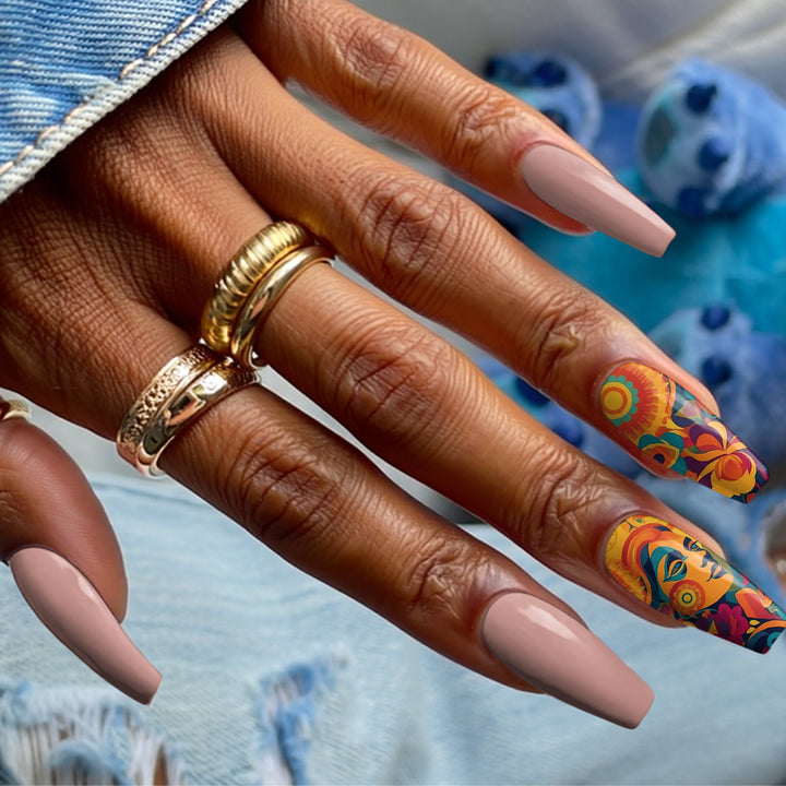 Waterslide Nail Decals - Golden - Seventy7 Nail Decals