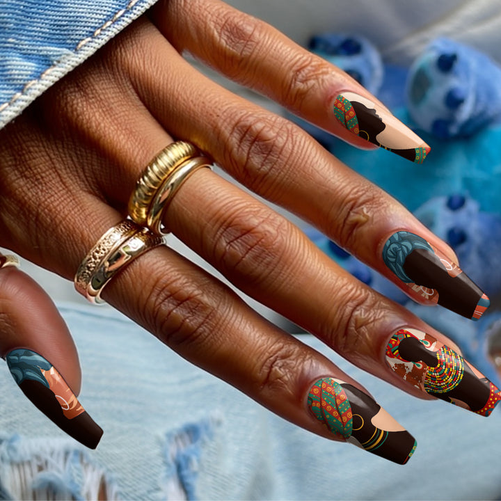 Waterslide Nail Decals - Isizwe - Seventy7 Nail Decals