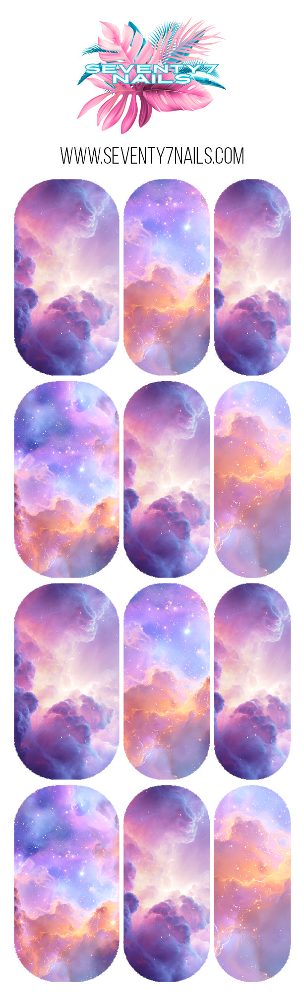 Waterslide Nail Decals - Lavender Haze