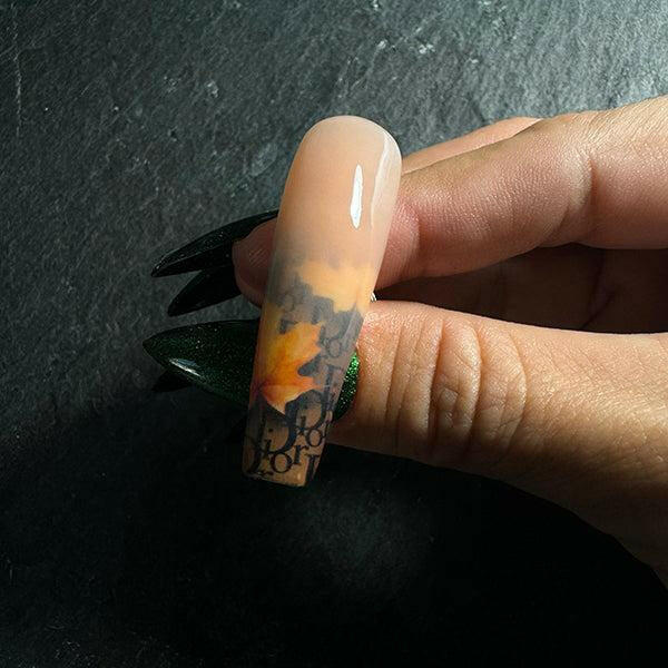 Ombre Waterslide Nail Decals - Baby Blue Solid - Seventy7 Nail Decals