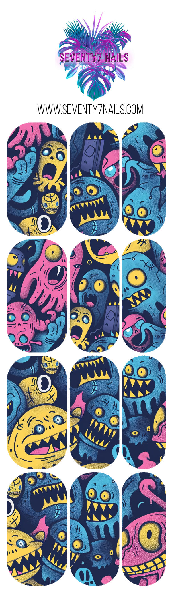 Waterslide Nail Decals - Oogy