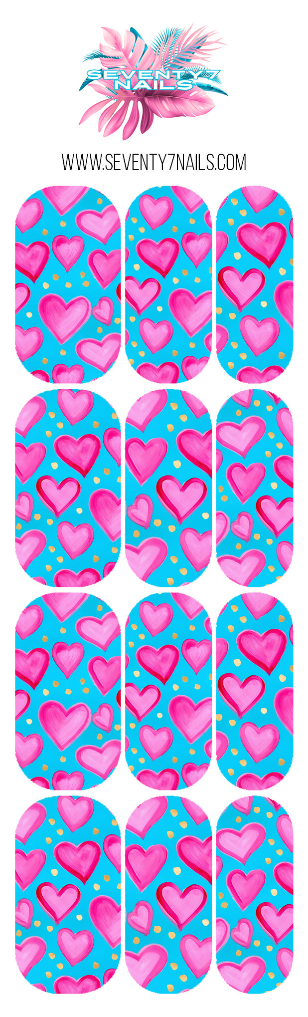 Waterslide Nail Decals - Pop Romance