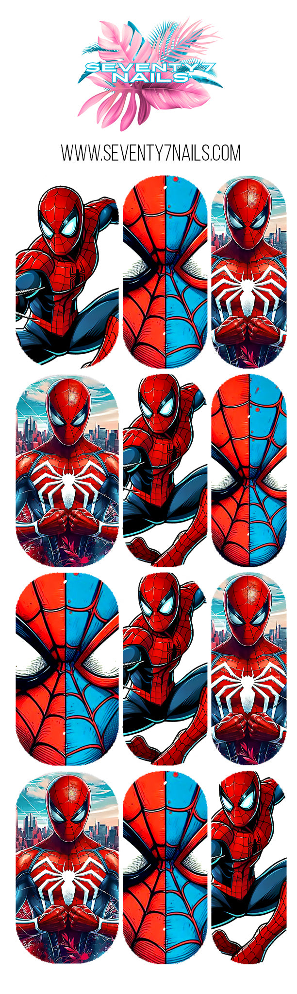 Waterslide Nail Decals - Spider