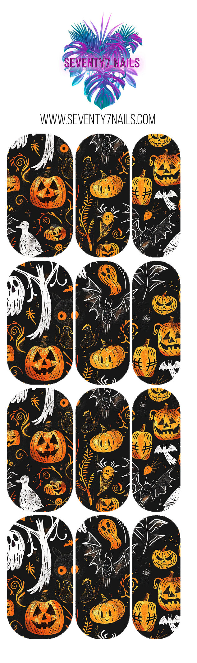 Waterslide Nail Decals - Spooky Szn
