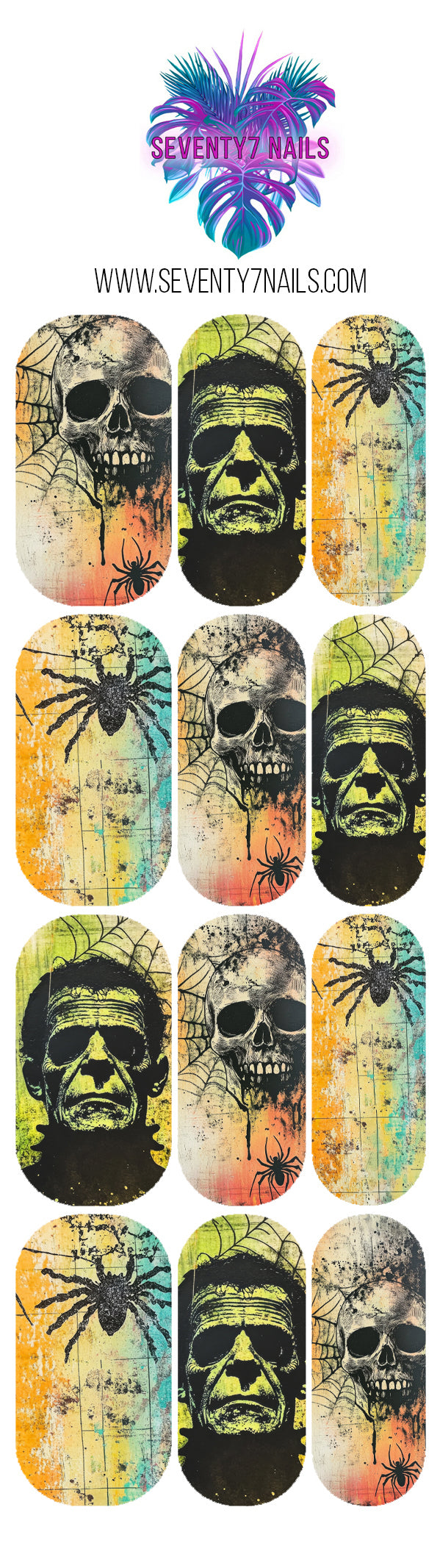 Waterslide Nail Decals - Spooky Pop
