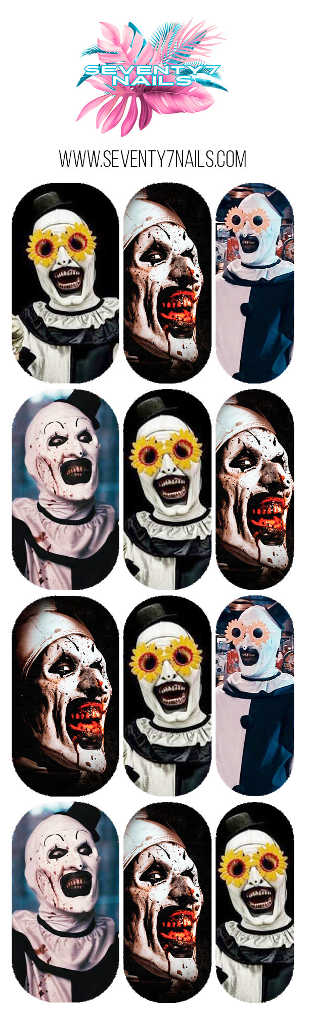 Halloween Nail Decals - Terrified