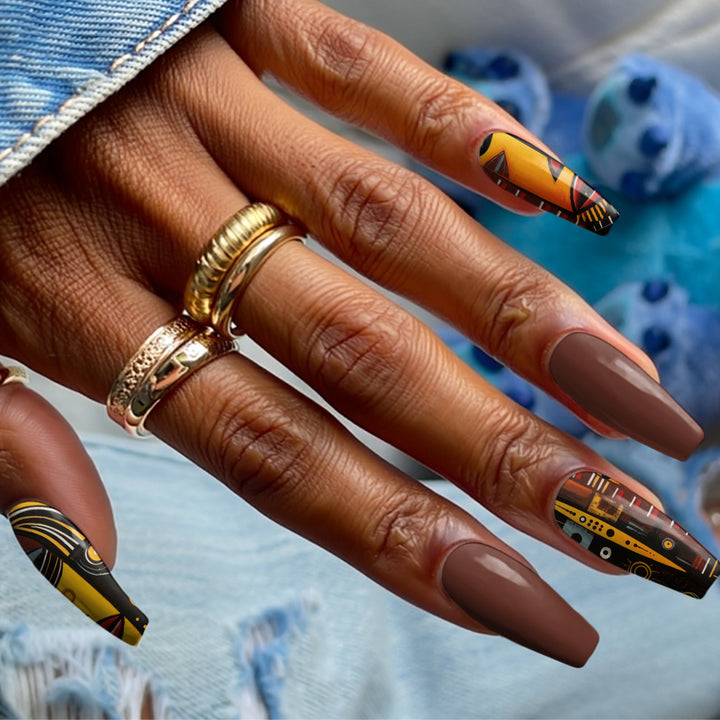 Waterslide Nail Decals - Tribal Masks