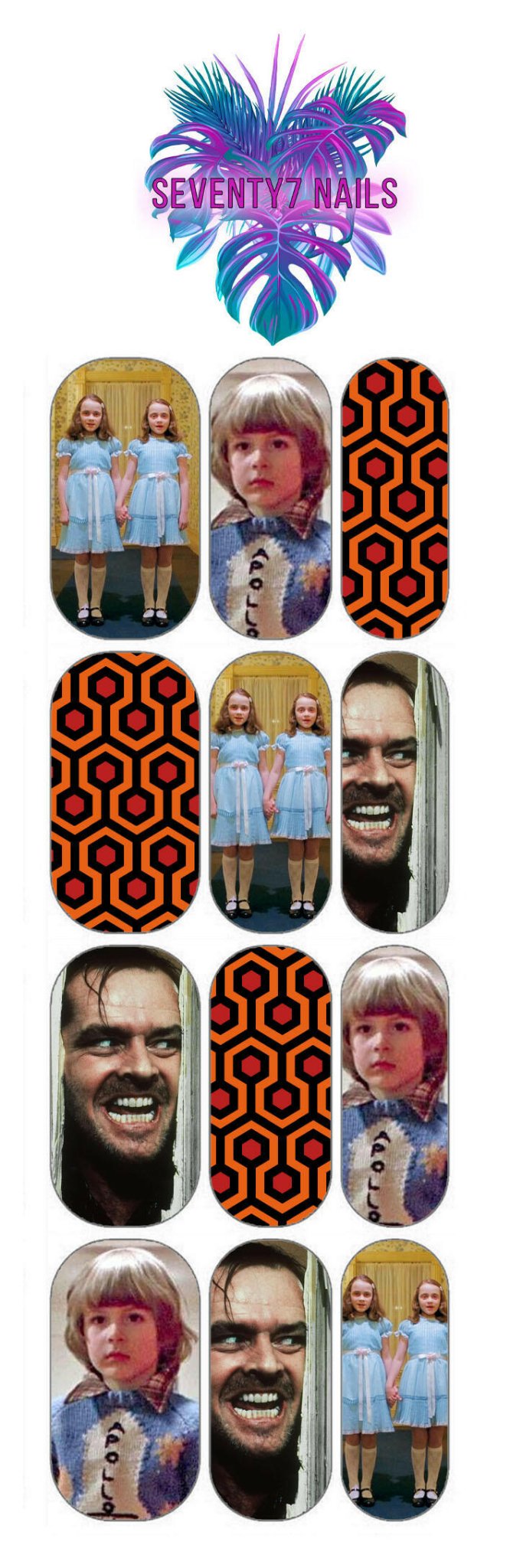 Waterslide Nail Decals - The Shining - Seventy7 Nail Decals