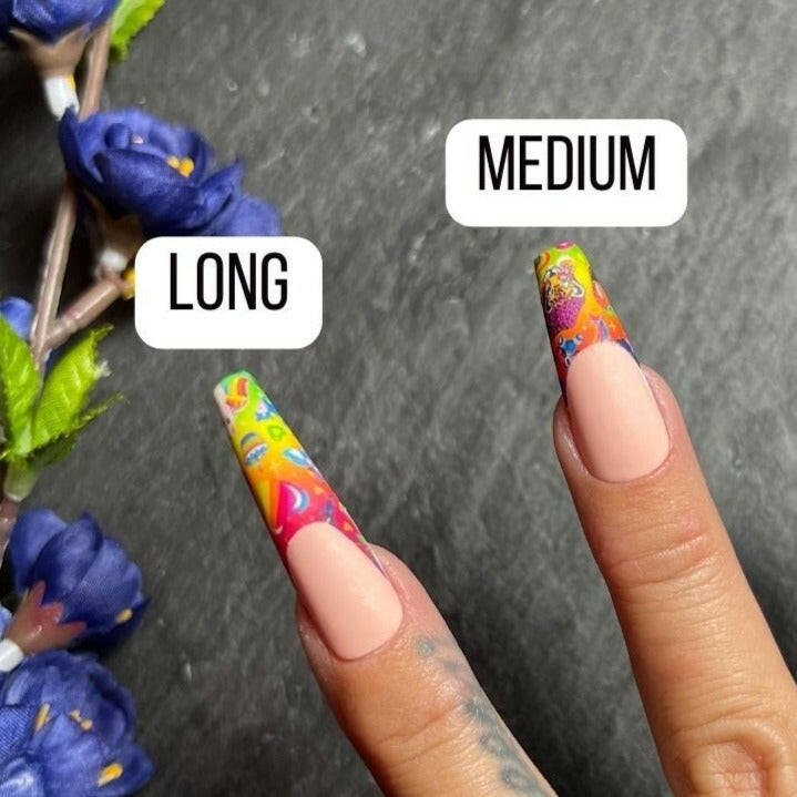 Waterslide Nail Decals - French Cut - Black & White Checkered - Seventy7 Nail Decals